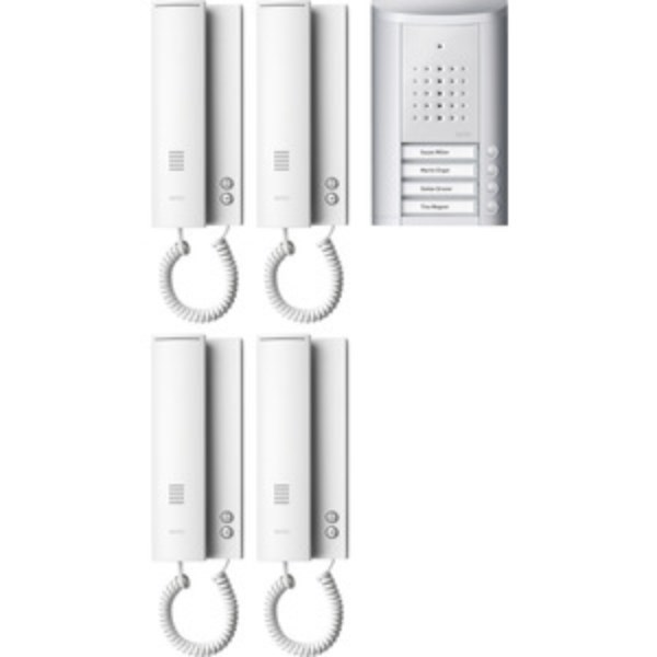 1St. Ritto 1841420 Entravox Audio Set 4 WE, silber/weiß