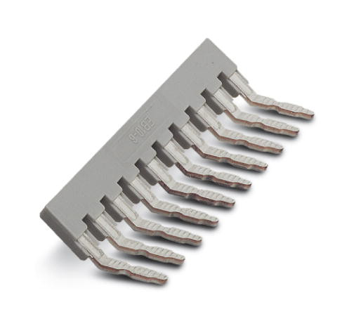 10St. Phoenix EB 10- 8 Einlegebrücke Rastermaß: 8mm Polzahl: 10 grau 0202138