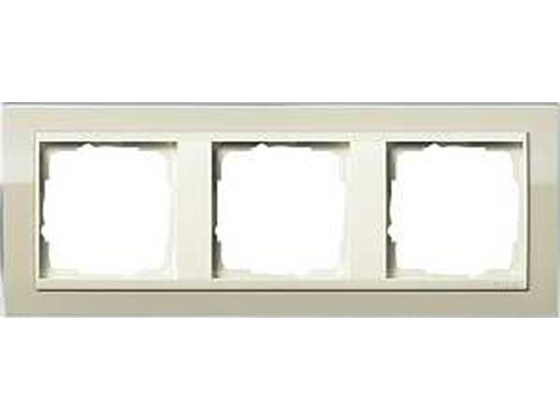 1St. Gira 0213771 Rahmen 3fach für Cremeweiß Gira Event Klar Sand