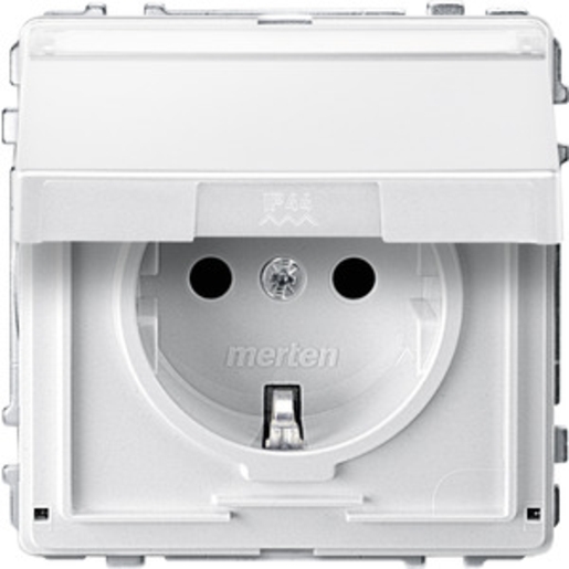 1St. Merten MEG2312-7219 Steckdose mit Klappdeckel und Schriftfeld BRS Steckklemme polarweiß AQUADESIGN MEG23127219 1St. Merten MEG2312-7219 Steckdose mit Klappdeckel und Schriftfeld BRS Steckklemme polarweiß AQUADESIGN MEG23127219