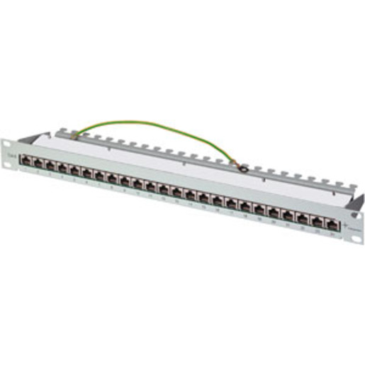 1St. Daten Patch Panel Cat.6A(tief) 24xRJ45