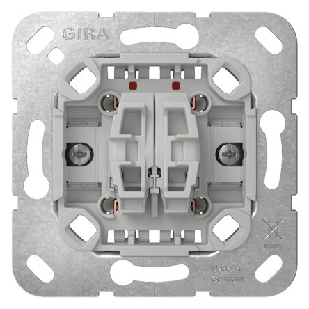 1St. Gira 312800 Tastschalter Wechselsch. 2f Einsatz 1St. Gira 312800 Tastschalter Wechselsch. 2f Einsatz