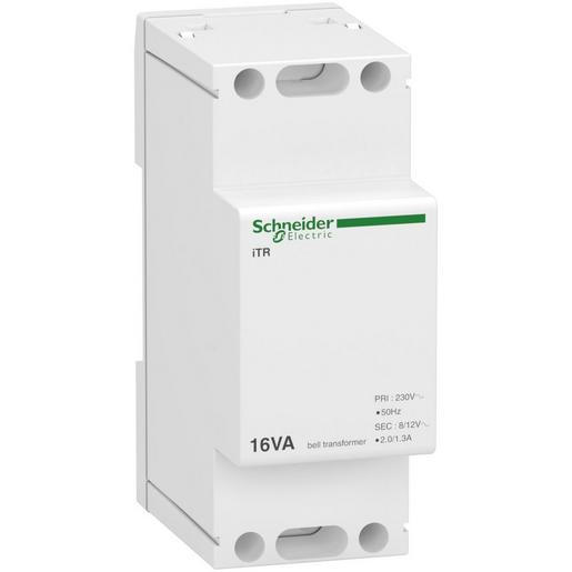 1St. Schneider Electric A9A15212 Klingeltransformator iTR, 230V 50-60 Hz, Ausgang 8-12 V, 16 VA