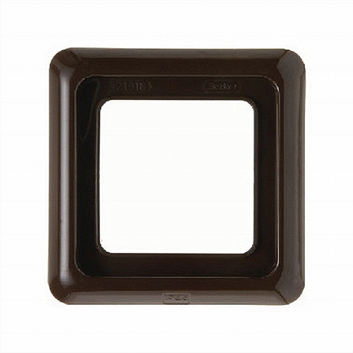 1St. Berker 132801 Rahmen 1fach mit Dichtung wg Up IP44 Braun glänzend