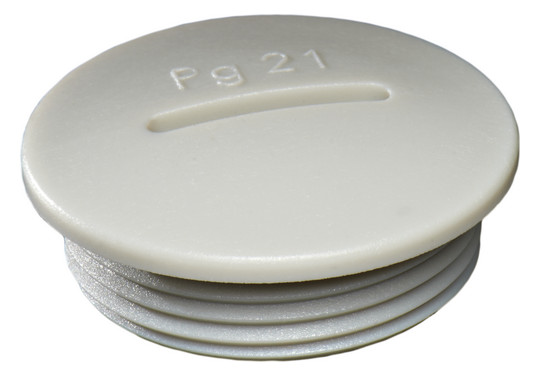 100St. Wiska 50060731 VSG 13,5 Kunststoffverschlussschraube PG13,5 lichtgrau