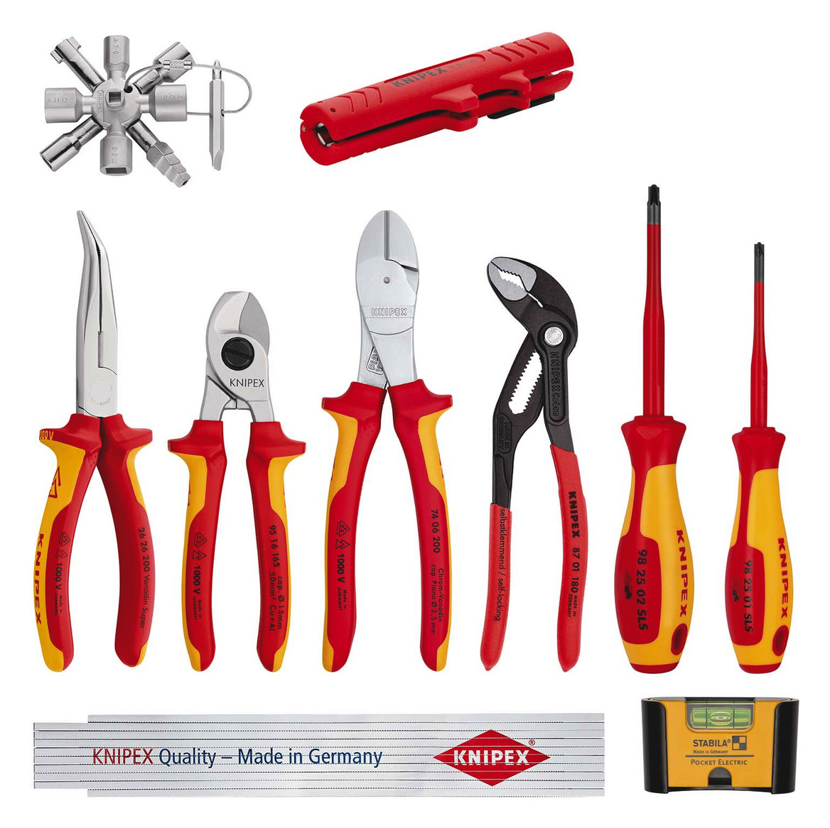 1St. Knipex Erweiterungsset Elektro 1 Set 10-tlg.