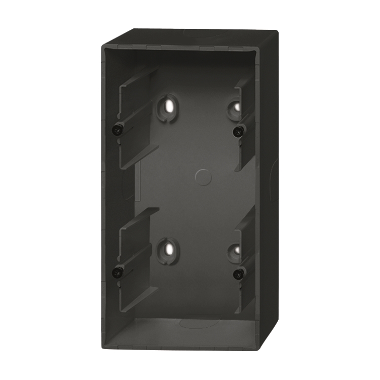 1St. Busch-Jaeger 1702-885 Aufputz-Gehäuse, 2-fach Gehäuse future linear schwarz matt