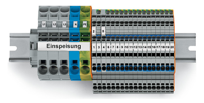 1St. Wago 821-123 TOPJOB S-Hauptverteiler-Set FI/LS