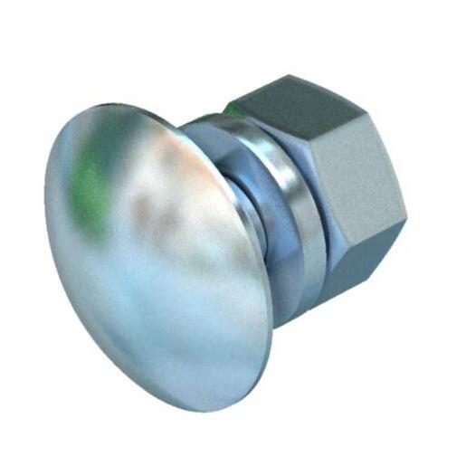 1St. OBO Bettermann FRS 8x20 F Flachrundschraube mit Scheibe und Mutter