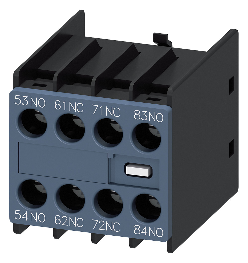 1St. Siemens 3RH2911-1XA22-0MA0 Hilfsschalter 2S+2Ö, stromb.: 1S, 1Ö