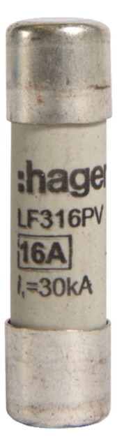 1St. Hager LF316PV Sicherung für PV 10x38 mm 1000V DC 16A