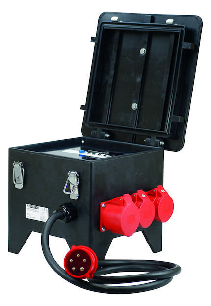 1St. Protec.class PSVV Verteiler Vollgummi 3CEE,2Steckdose,2m