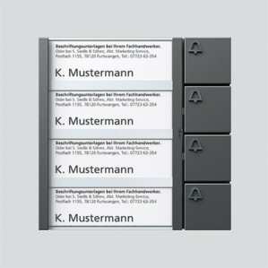 1St. Siedle BTM 650-04 DG Tasten-Modul 4 Ruftaste BUS 200038797-00 BTM650-04DG