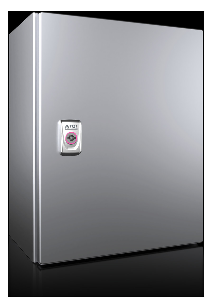 1St. Rittal AX 1005.000 Kompakt-Schaltschrank AX, Edelstahl 1.43 AX1005000 BHT 300x380x210 mm