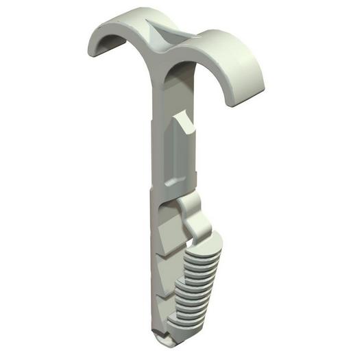 100St. OBO Bettermann 1974 2X4-12 Steckschelle zweifach 4-12mm, PA