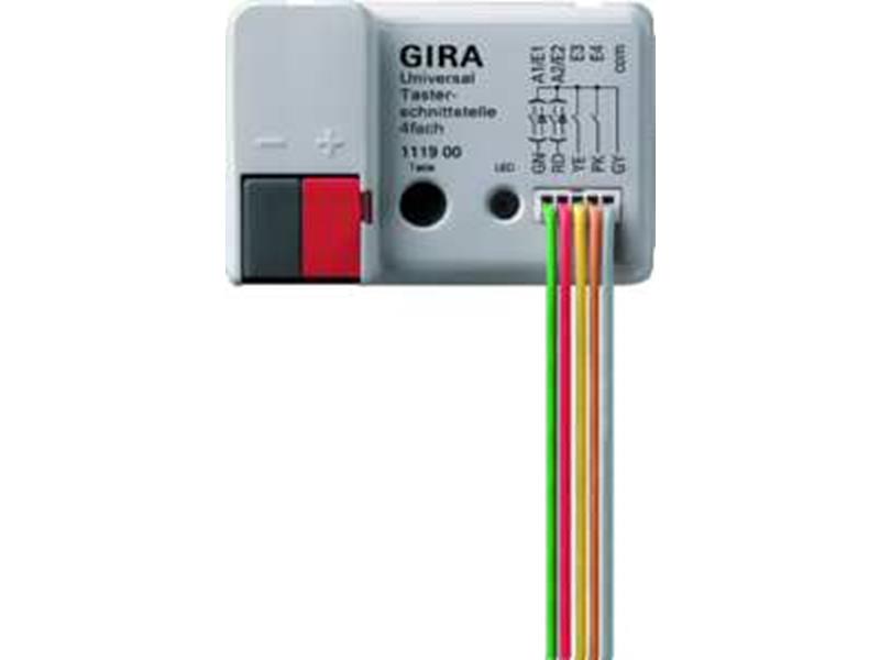1St. Gira 111900 Uni Tasterschnittst. 4fach KNX EIB