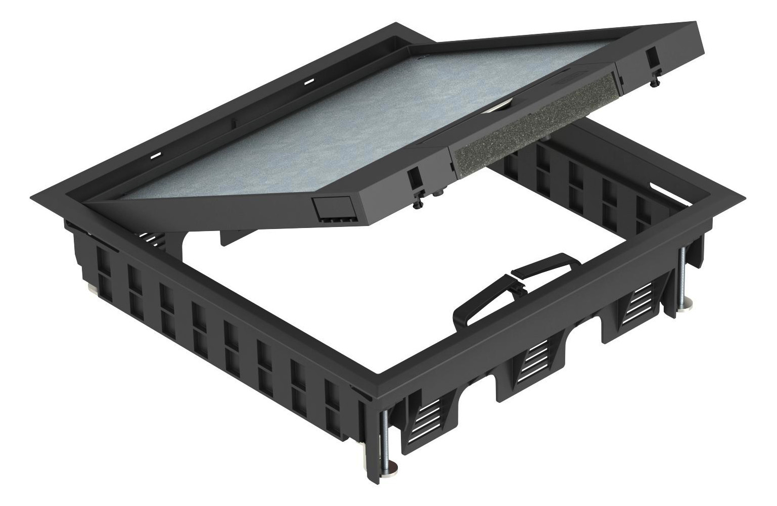 1St. OBO Bettermann GES9-3B U 9011 Geräteeinsatz für Universalmontage