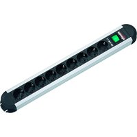 1,75m Bachmann 330.072 Tischsteckdose 9xSchuko 1xSchalter 1,7H05VV-F 3G1,5mm² schwarz