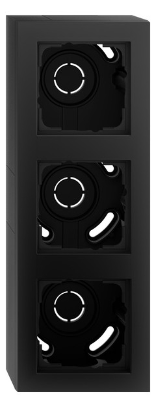 1St. Gira AP-Gehäuse 3f +Rahmen Gira 106309 E2