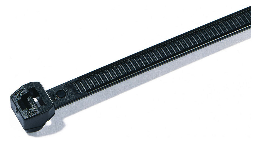 100St. Hellermann Tyton T50ROS-PA66HS-BK (10 Kabelbinder aussenverz.200x4,6 T50ROS HS