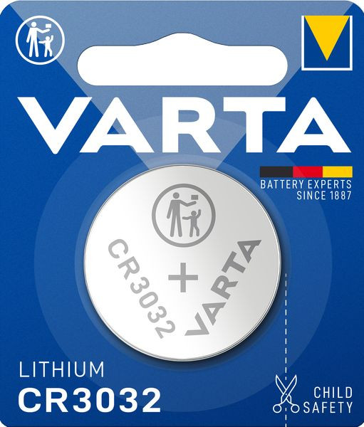 1St. Varta CR 3032 Knopfzelle Lithium Coin Blister1