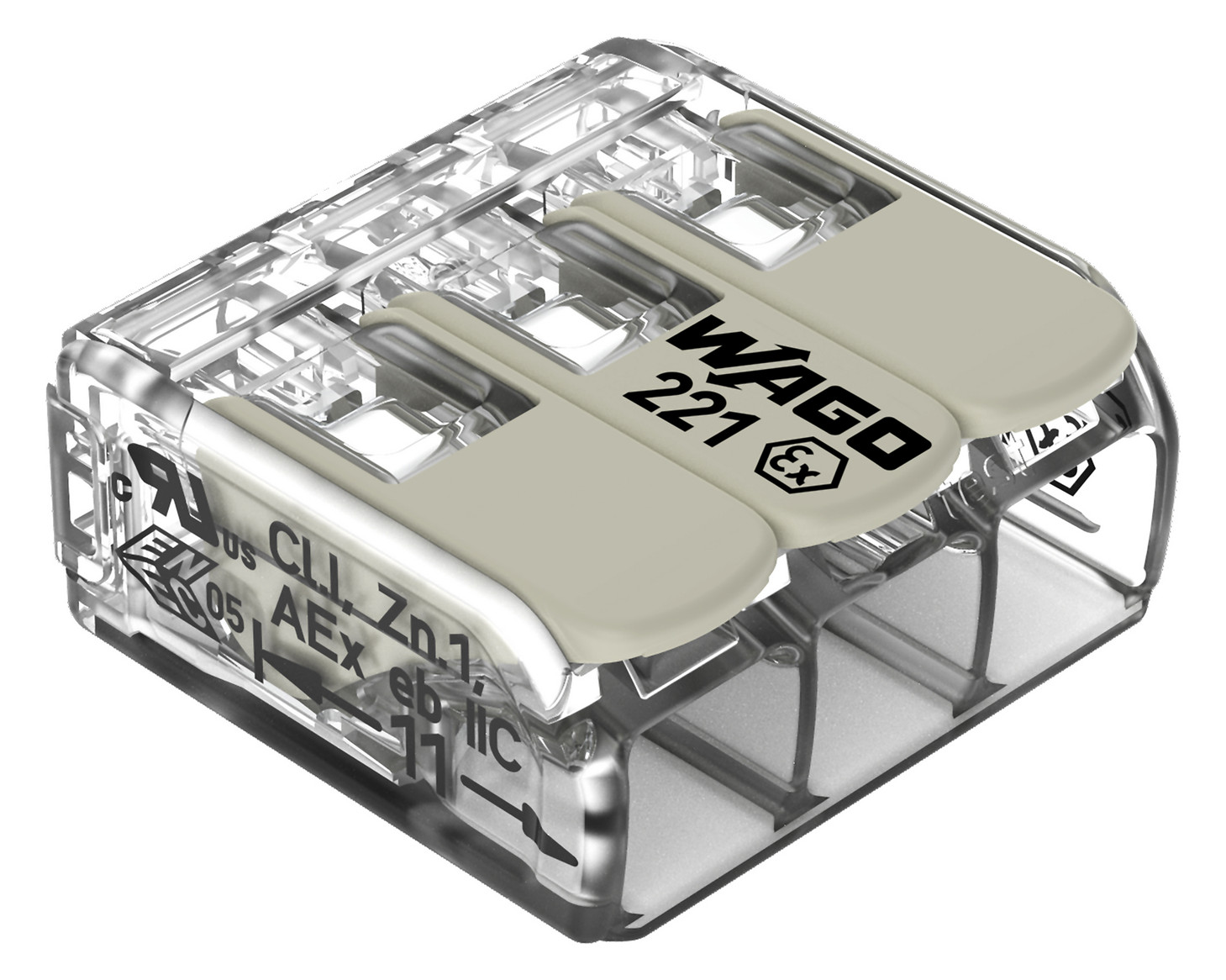 1St. Wago 221-483 COMPACT-Verbindungsklemme