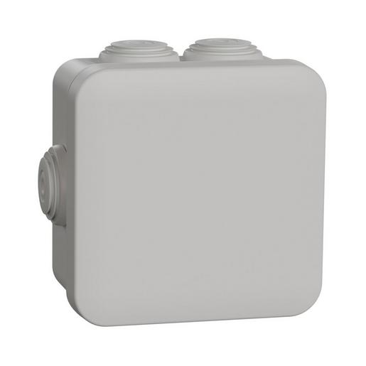 1St. Schneider Electric ENN05004 Mureva BOX, Abzweigdose, 7 Tüllen Ø20, 80x80x45mm