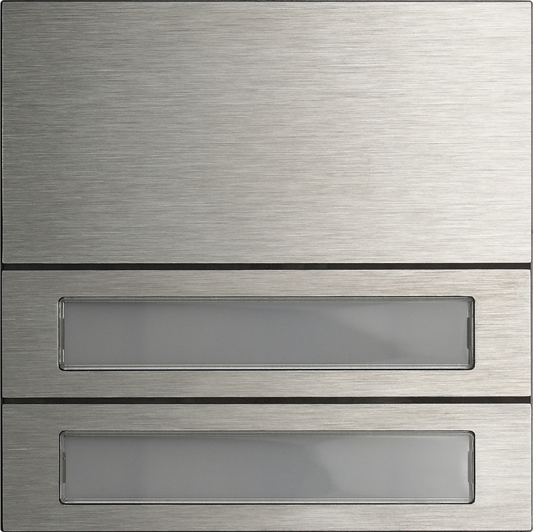 1St. Gira 5532914 Ruftastenmodul 2f System 106 Edelstahl V4A