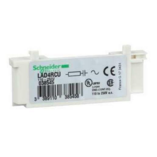 1St. Schneider Electric LAD4RCU Beschaltungsmodul, RC-Glied, 110-250V AC, für LC1D09-38