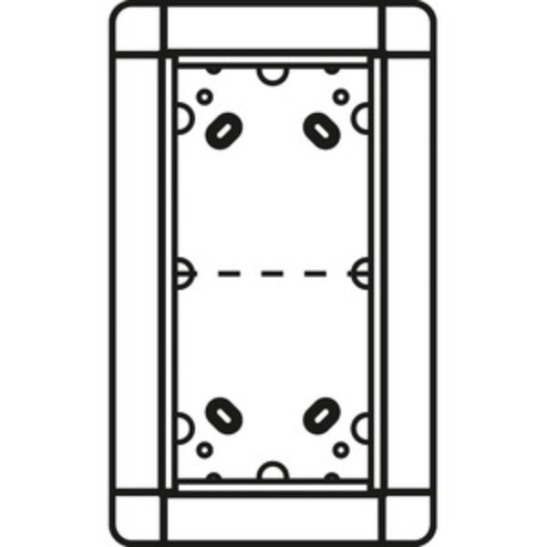 1St. Ritto 1881220 Unterputzrahmen 2 Modulplätze, silber
