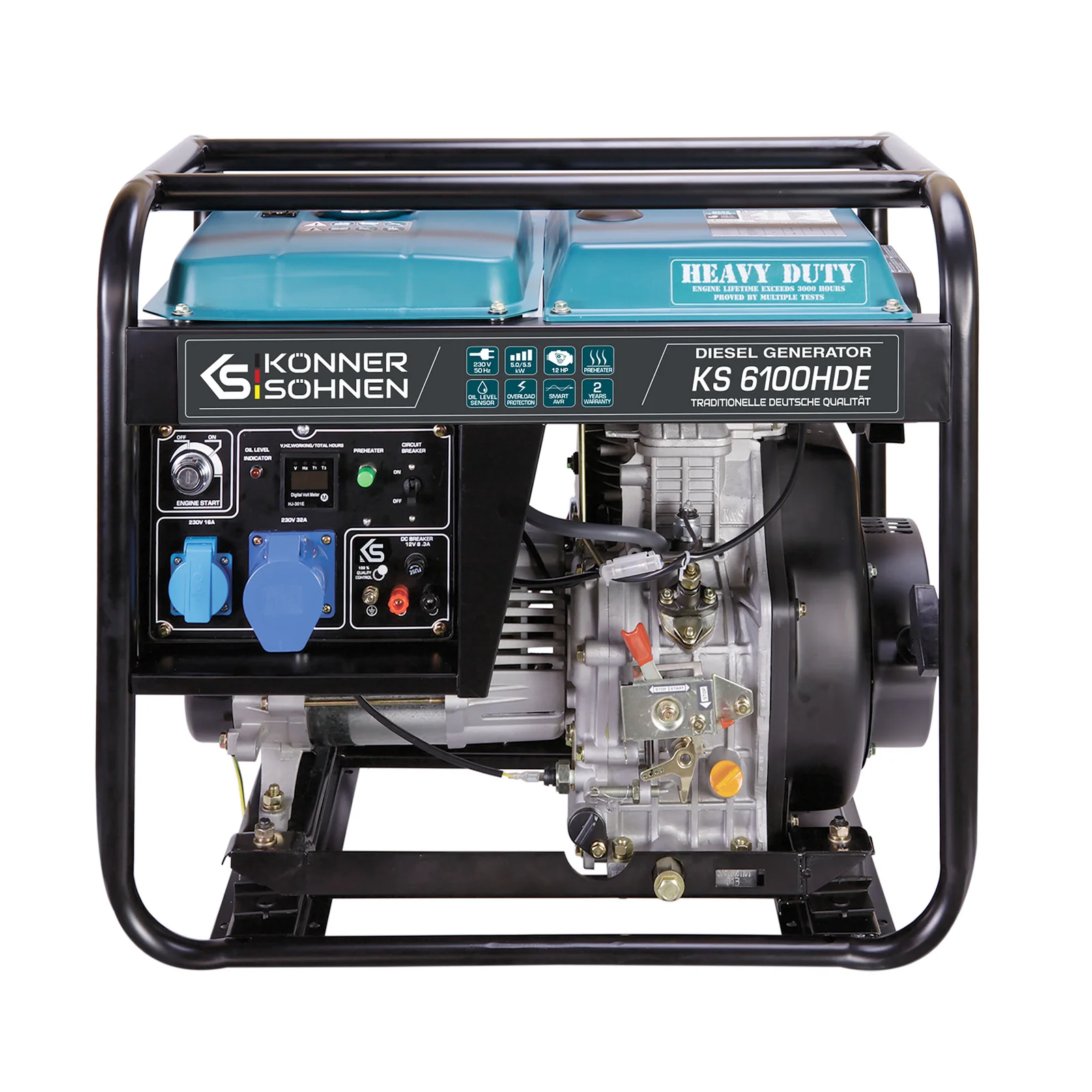 1St. Könner & Söhnen KS6100HDE Diesel-Generator KS 6100HDE (EURO V)
