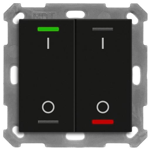 1St. MDT BE-TAL55T206.B1 KNX Taster Light 55 2-fach, RGBW