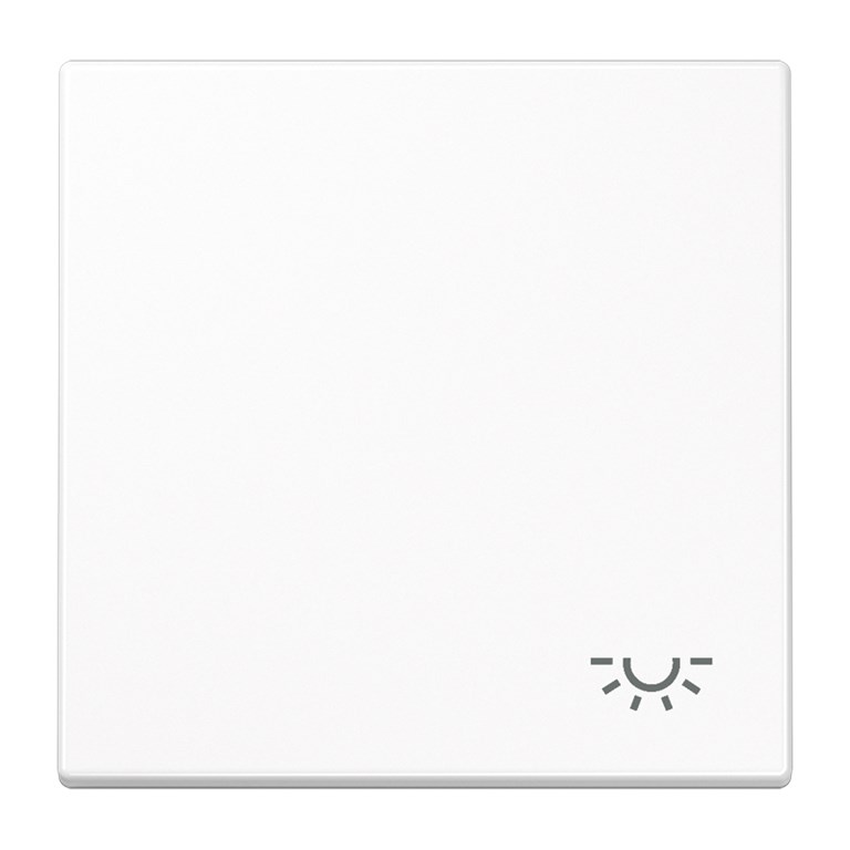 1St. Jung LS990LWW Wippe mit Symbol Licht Alpinweiß LS 990 L WW