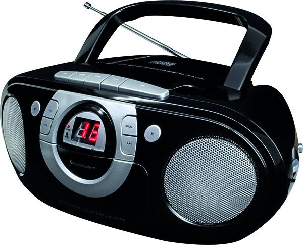 1St. Soundmaster SCD5100SW sw Radio mit CD UKW,Kassette,AUX,Batt/Netz