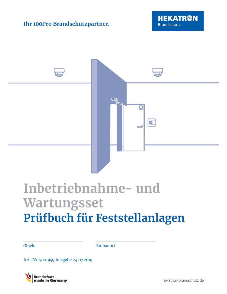 1St. Hekatron Prüfbuch IW-Set RS 7001949 Inbetriebnahme
