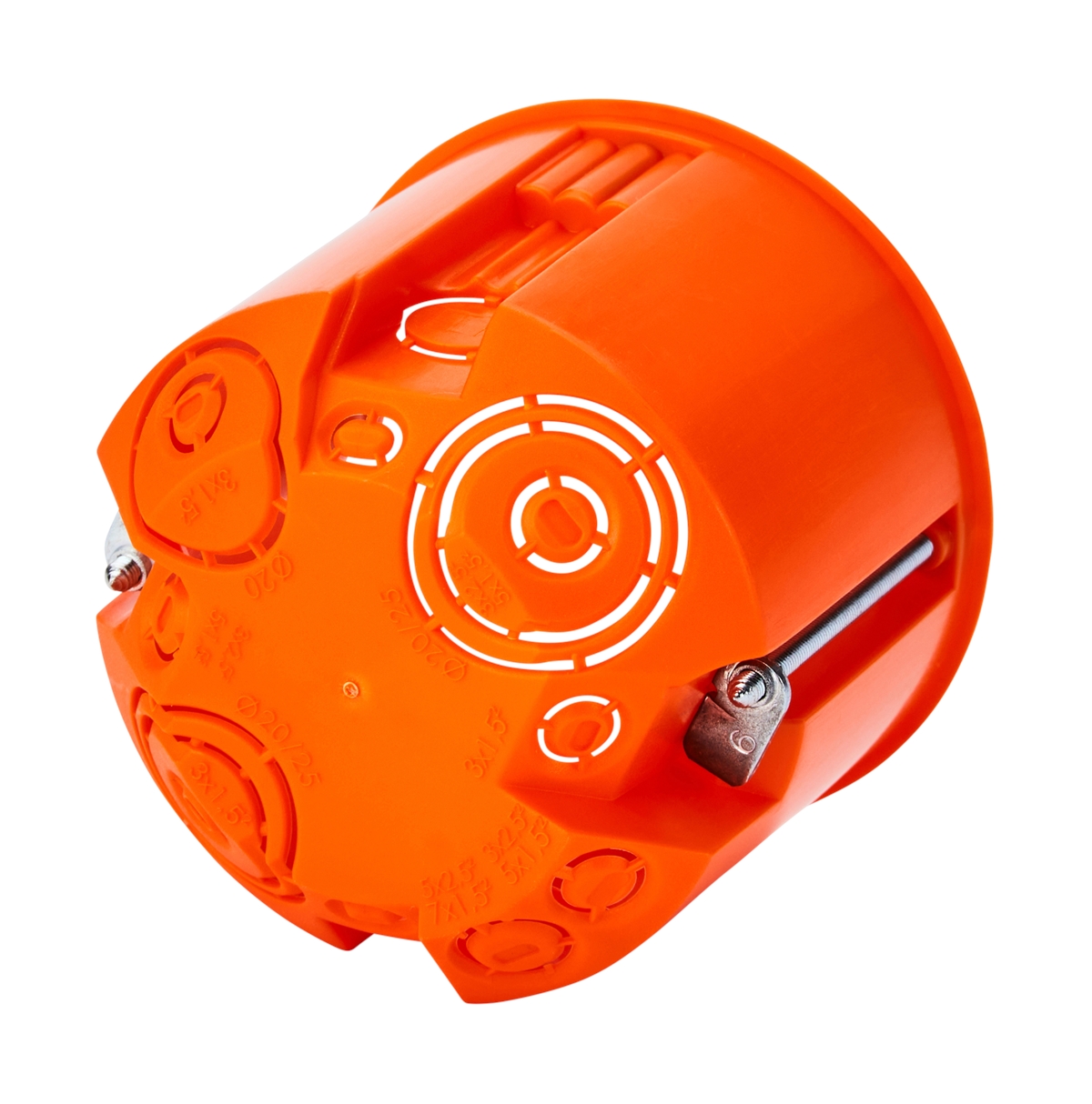 25St. F-Tronic E117 HW Geräte-Verbindungsdose E117, Ø 68mm, t=62mm 7350165