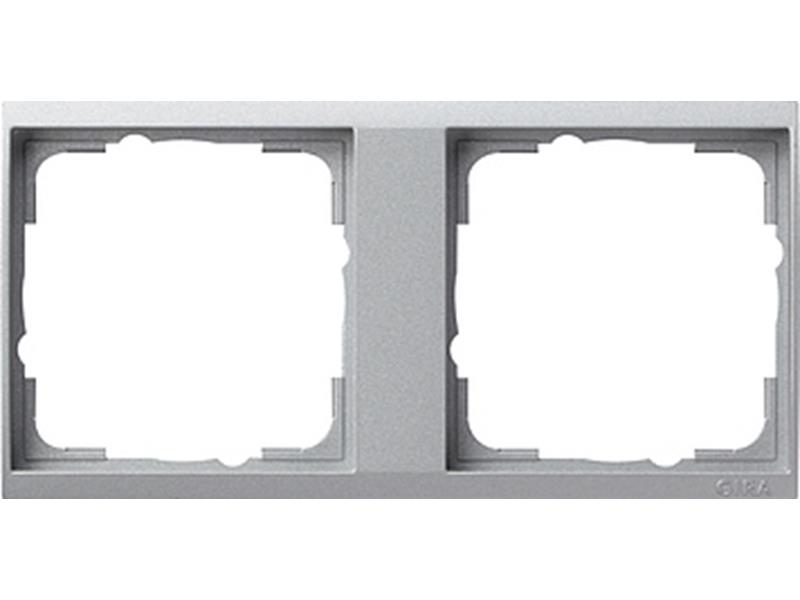 1St. Gira 1462726 Zwischenr. 2fach Event Klar Farbe Alu