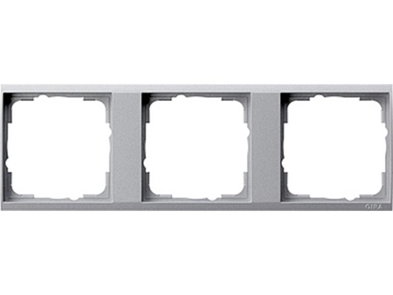 1St. Gira 1463726 Zwischenr. 3fach Event Klar Farbe Alu