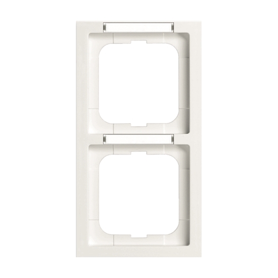 1St. Busch-Jaeger 1722-184 NSK future mit Beschriftungsfeld, 2-fach Rahmen future studioweiß