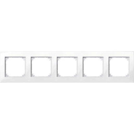 1St. Merten 515519 M-PLAN-Rahmen, 5fach, polarweiß glänzend