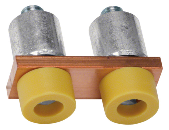 1St. Hager KWJ35B2 Isolierter Verbinder 2fach f. KXA35 L/N