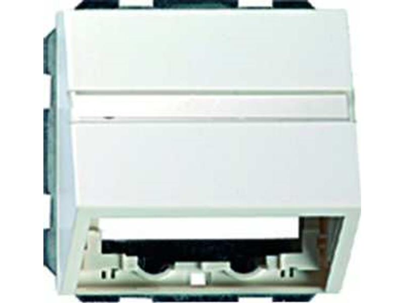 1St. Gira 087027 Datenhaube mit Beschriftungsfeld mit Tragring System 55 Reinweiß matt