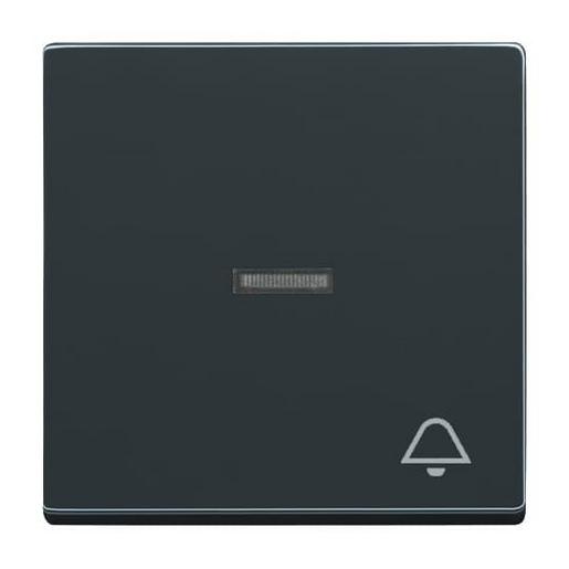 10St. Busch-Jaeger 1789 KI-81 Wippe mit Aufdruck, mit kleiner transparenter Kalotte Busch-dynasty anthrazit