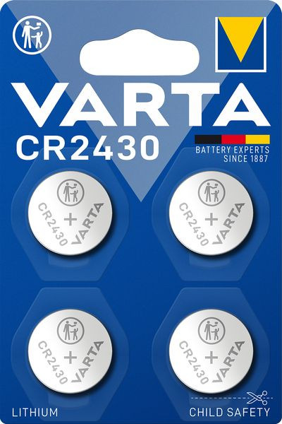 1St. VARTA CR 2430 Knopfzelle L CR 2430 Knopfzelle Lithium Coin Blister4