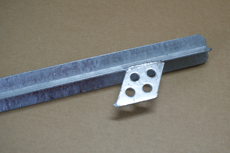 1m Kreuzerder Staberder 1m mit Anschlußlasche Erdspieß Staberder