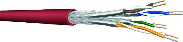 1m Datenkabel UC900SS27 4P PUR rot Cat7 1000m Trommel 4x2 AWG 27 60014330
