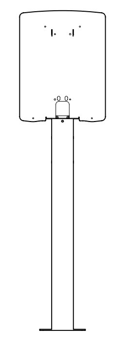 1St. ABL 100000237 Stele POLE Slim für 2x eM4Twin