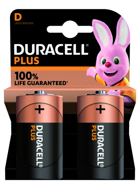 1Pk Duracell 1,5V Mono D Plus Power 147299 Bli=2 Batterie 1=2er Blister