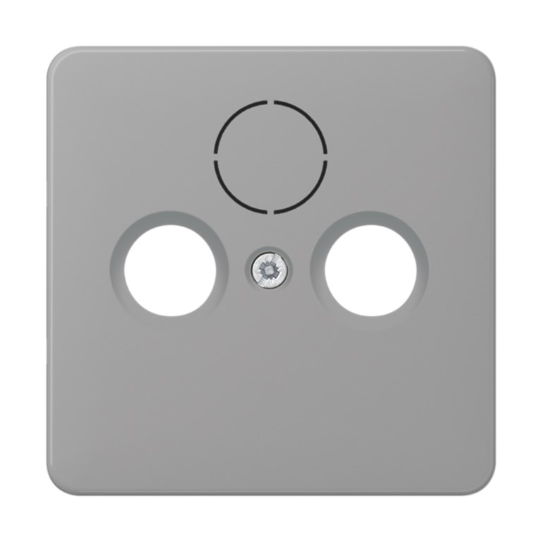 1St. Jung CD561SATGR Abdeckung bruchsicher für Antennen-Steckdose nach DIN 45330 und SAT-TV-Steckd. CD 561 SAT GR