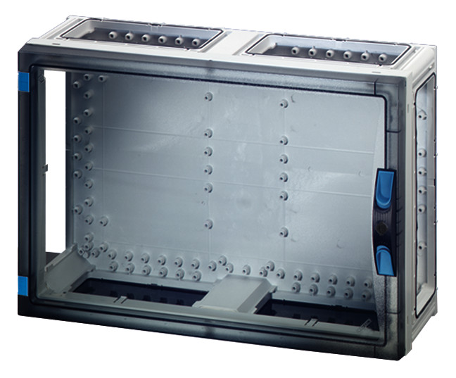 1St. Hensel FP 0440 ENYSTAR-Leergehäuse, Einbaumaße 486x306x136mm, transparenter Tür 68000300 FP0440